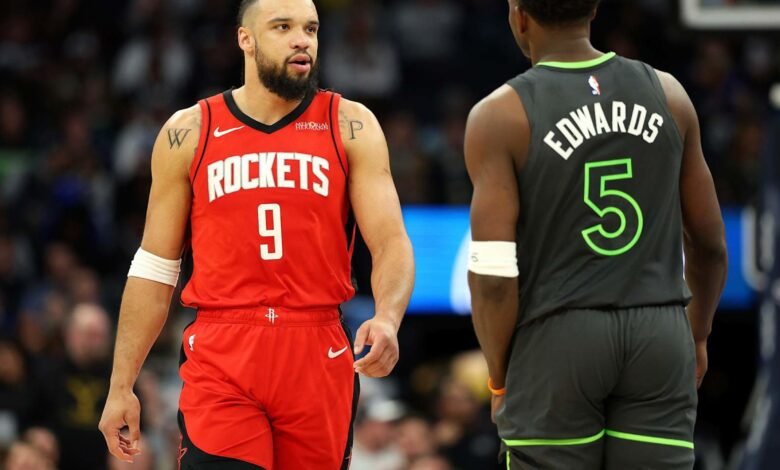 Anthony Edwards Rips Dillon Brooks for ‘Dirty S–t’ During Wolves Win vs. Rockets