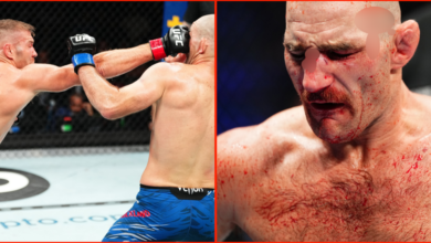 ‘What a savage’… Sean Strickland amazes fans with mid-fight reaction to broken nose at UFC 312