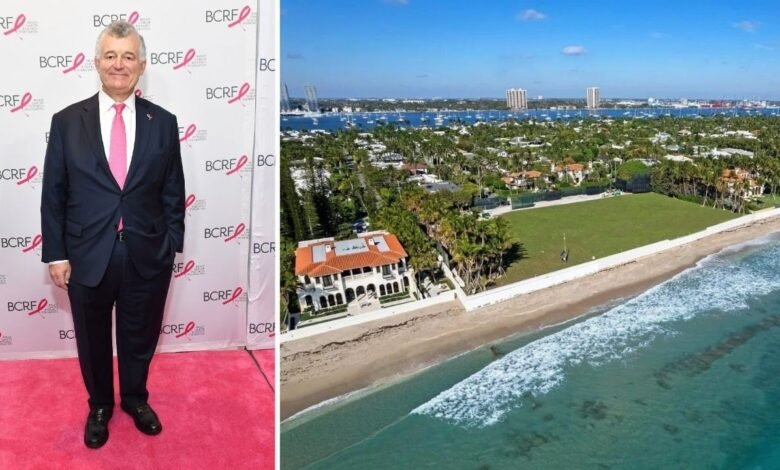 Billionaire Estee Lauder Heir Set To Fetch $180 Million for Oceanfront Palm Beach Plot in Record-Breaking Deal